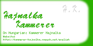 hajnalka kammerer business card